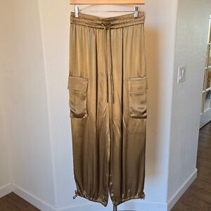 Rachel Zoe Satin Cargo Pants